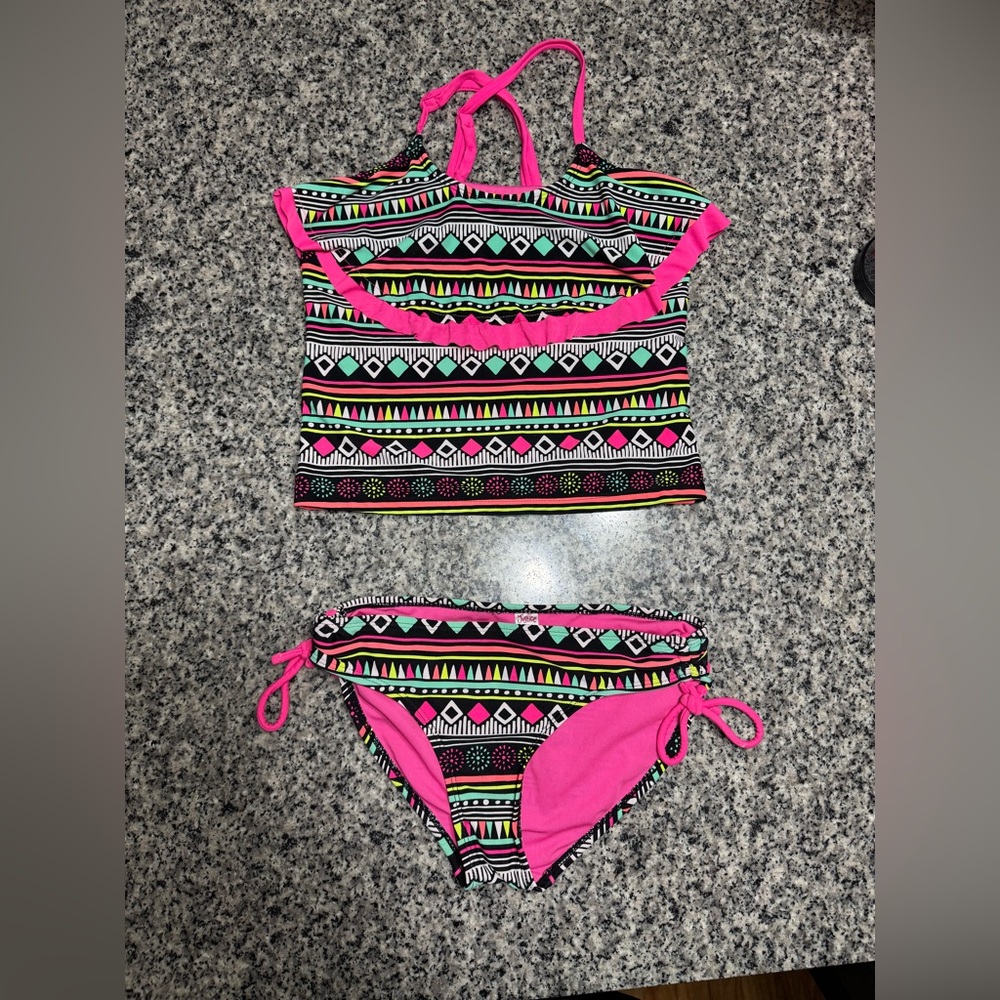Justice brand Girls 2pc swimsuit